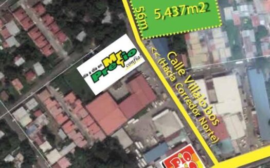 Terreno en la entrada de Villalobos de 5,437m2 – MLS 14870
