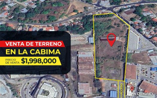 Venta de Terreno Comercial en la Cabima al lado del McDonalds – MLS 23197