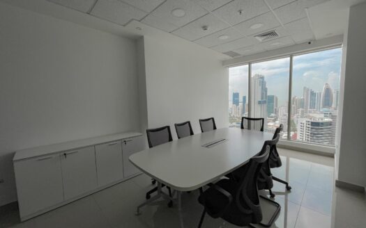 Bicsa Financial Center – Avenida Balboa – Oficina Amoblada Con Vista Al Mar – MLS 23260