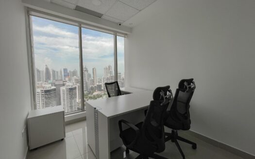 Bicsa Financial Center – Avenida Balboa – Oficina Amoblada Con Vista Al Mar – MLS 23260