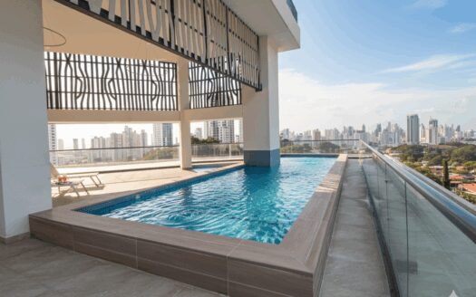 Apto de 3 cuartos en piso alto con vistas panorámicas – MLS 23571