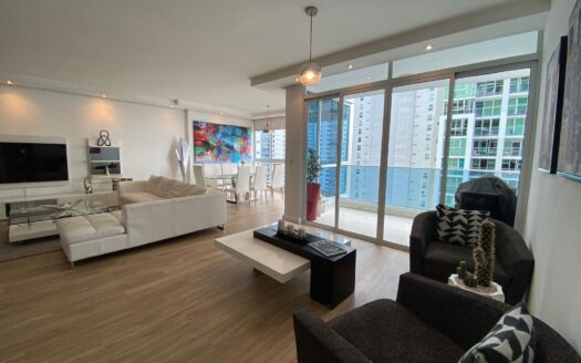 Apartamento Amoblado de 3 habitaciones a pasos de la Ave. Balboa – MLS 23833