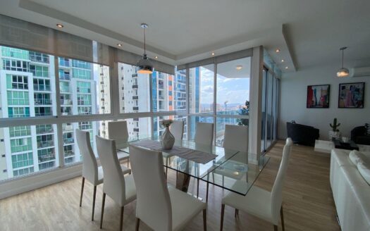 Apartamento Amoblado de 3 habitaciones a pasos de la Ave. Balboa – MLS 23833