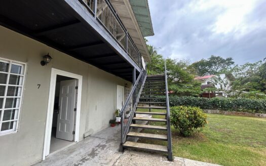 Edificio de tres pisos con 8 unidades y una casa pequeña. – MLS 23609